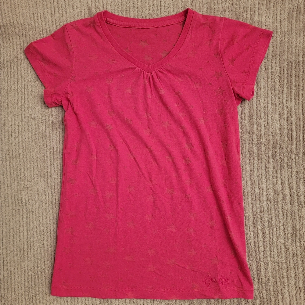 firefly || star patterned pink tshirt